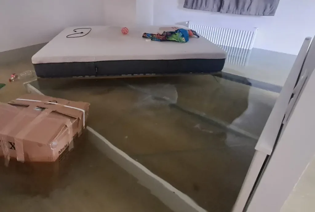 Inondation dans une maison