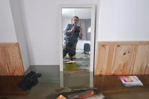 Intervent de David Ebrard Expert d'assuré à Pau sur des dégats des eaux dans une maison